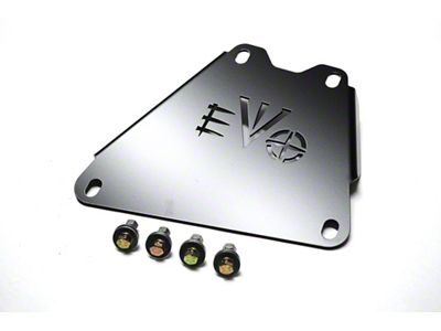 EVO Manufacturing ProTek Skid Plate Connection Skid Plate; Black (07-11 Jeep Wrangler JK w/ Automatic Transmission)