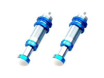 EVO Manufacturing EVO Spec King Front Bump Stop Kit; Blue (07-23 Jeep Wrangler JK & JL)