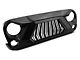 Front Grille with Turn Signal; Black (07-18 Jeep Wrangler JK)