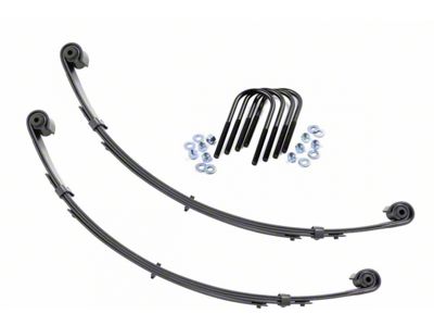 Rough Country Front Leaf Springs with Military Wrap for 4-Inch Lift (87-95 Jeep Wrangler YJ)