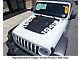 Hood Stripe with Double 1941 Logos; Carbon Fiber Black (20-24 Jeep Gladiator JT, Excluding Launch Edition, Mojave & Rubicon)