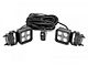 Rough Country 2-Inch Square LED Lights with Swivel Mounts; Flood Beam (Universal; Some Adaptation May Be Required)
