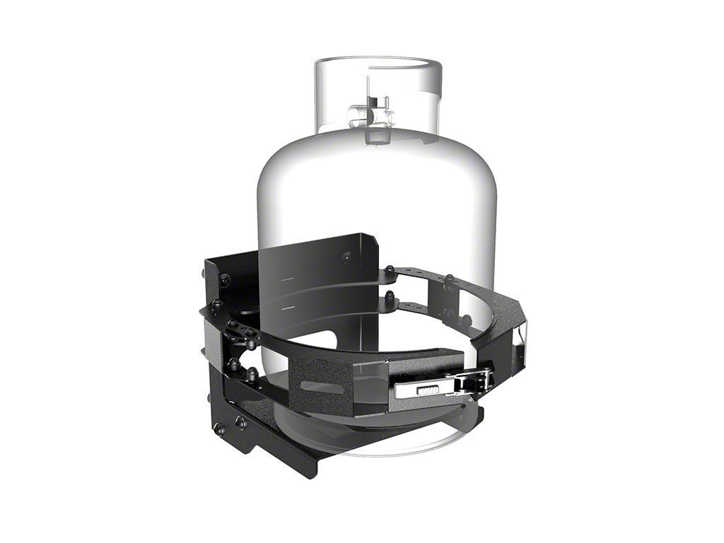 Front Runner Gas/Propane Bottle Holder; Side Mount (Universal; Some Adaptation May Be Required)