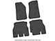 FLEXTREAD Factory Floorpan Fit Tire Tread/Scorched Crawler Scene Front and Rear Floor Mats; Black (20-24 Jeep Gladiator JT)