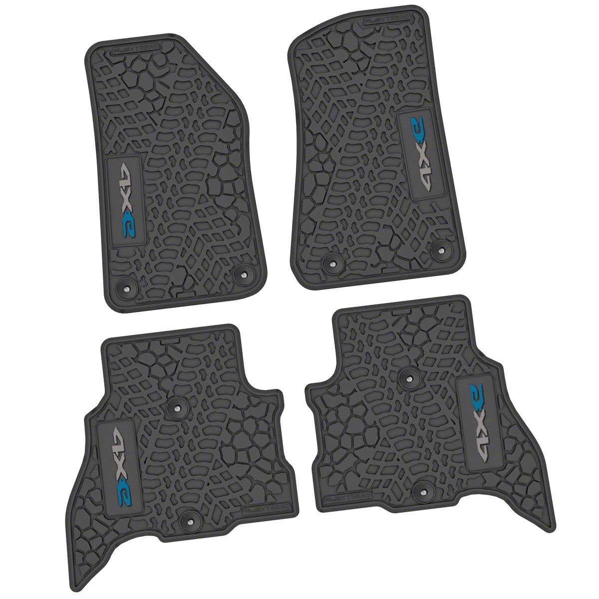 TruShield Redrock 4x4 All-Weather Floor Mat Set with One-Piece Rear Mat;  Black Universal; Some Adaptation May Be Required