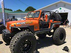 Wizard Works Offroad Stubby Front Bumper; Bare Steel (87-95 Jeep Wrangler YJ)