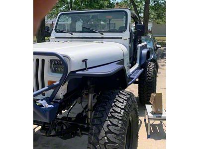 Wizard Works Offroad Tube Fenders with Inners; Bare Steel (76-86 Jeep CJ7)
