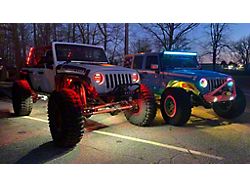 Empire Offroad LED Highland Series Classic RGB+W Rock Light Kit; Set of Four (Universal; Some Adaptation May Be Required)