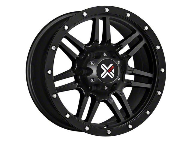 DX4 Wheels 7S Flat Black Wheel; 18x9 (07-18 Jeep Wrangler JK)