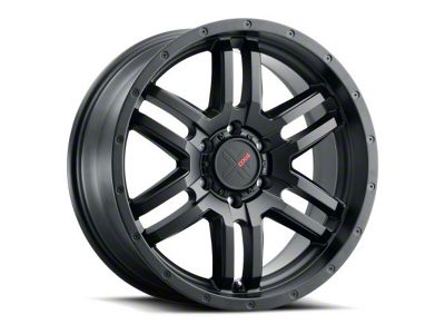 DX4 Wheels DYNO Flat Black Wheel; 18x8 (05-10 Jeep Grand Cherokee WK)