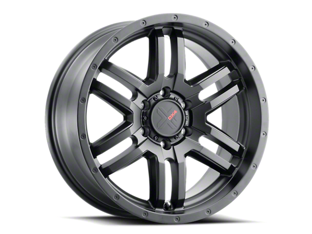 DX4 Wheels DYNO Flat Black Wheel; 20x9 (07-18 Jeep Wrangler JK)