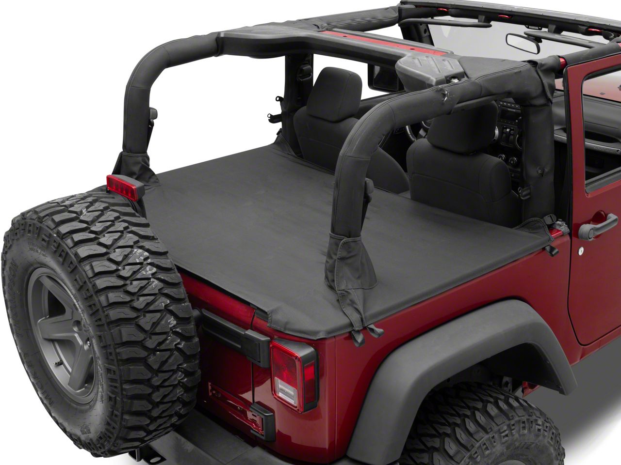 RedRock Jeep Wrangler Tonneau Cover; Black Diamond J179606 (0718 Jeep
