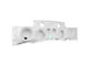 DS18 Overhead Sound Bar System for Four 8-Inch Speakers; White (07-18 Jeep Wrangler JK)