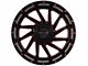 Impact Wheels 811 Gloss Black and Red Milled Wheel; 17x9 (76-86 Jeep CJ7)