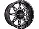 Impact Wheels 810 Gloss Black Milled Wheel; 17x9 (87-95 Jeep Wrangler YJ)