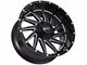 Impact Wheels 811 Gloss Black Milled Wheel; 17x9 (07-18 Jeep Wrangler JK)