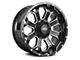 Impact Wheels 819 Matte Black Milled Wheel; 17x9 (20-24 Jeep Gladiator JT)