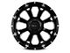 Impact Wheels 819 Matte Black Milled Wheel; 17x9 (84-01 Jeep Cherokee XJ)