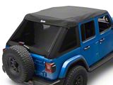 Bestop Trektop Ultra Soft Top; Black Twill (18-26 Jeep Wrangler JL 4-Door)
