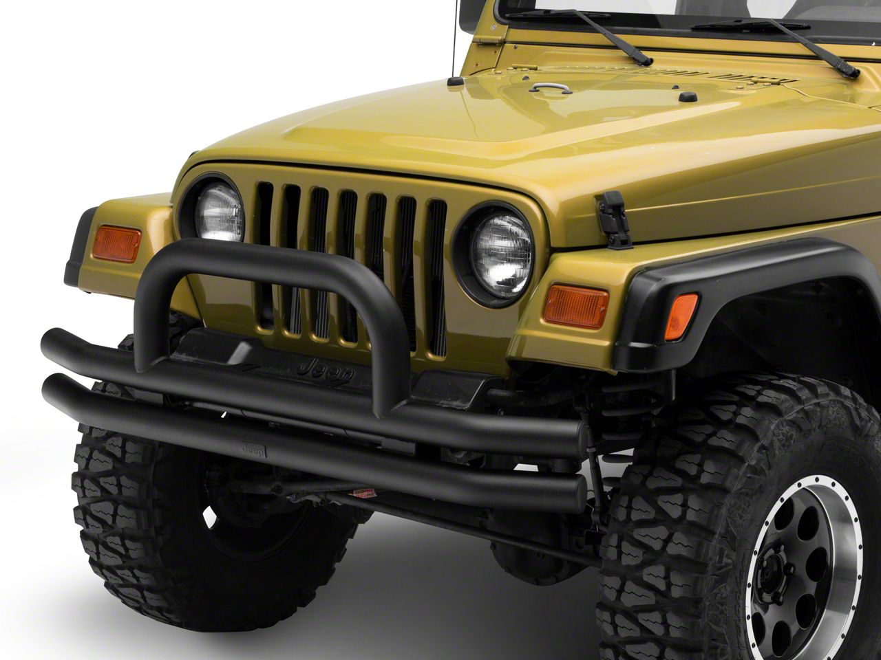 Jeep Licensed by RedRock Jeep Wrangler Double Tubular Front Bumper with ...