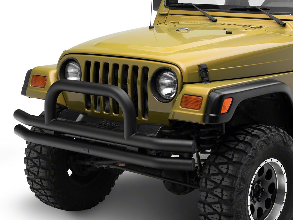 Jeep Licensed by RedRock Double Tubular Front Bumper with Classic Over ...