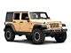 Jeep Licensed by RedRock Enhanced Rubi Rails with Jeep Logo; Textured Black (07-18 Jeep Wrangler JK 4-Door)