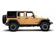 Jeep Licensed by RedRock Enhanced Rubi Rails with Jeep Logo; Textured Black (07-18 Jeep Wrangler JK 4-Door)