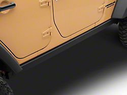 Officially Licensed Jeep Rubi Rails with Jeep Logo; Textured Black (07-18 Jeep Wrangler JK 4-Door)