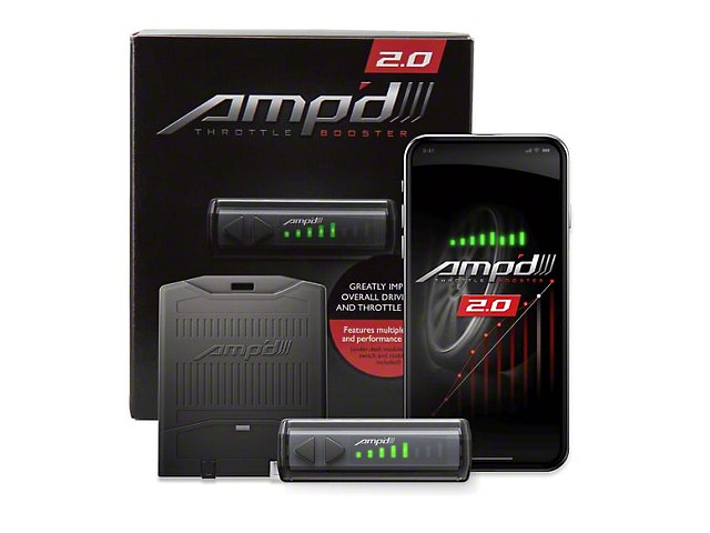 Amp'd 2.0 Throttle Booster with Bluetooth Switch (07-18 Jeep Wrangler JK)