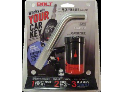 BOLT Lock 1/2-Inch Class I and II Trailer Hitch Lock for Center Cut Keys