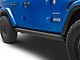 Go Rhino E-BOARD E1 Electric Running Boards; Protective Bedliner Coating (18-24 Jeep Wrangler JL 4-Door)