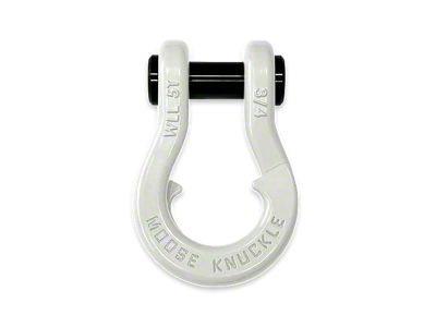 Moose Knuckle Offroad Jowl Split Recovery Shackle; Pure White