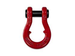 Moose Knuckle Offroad Jowl Split Recovery Shackle; Flame Red