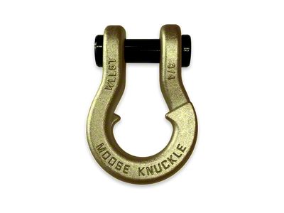 Moose Knuckle Offroad Jowl Split Recovery Shackle 3/4; Brass Knuckle
