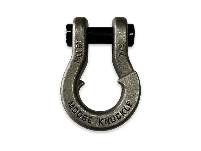 Moose Knuckle Offroad Jowl Split Recovery Shackle; Raw Dog