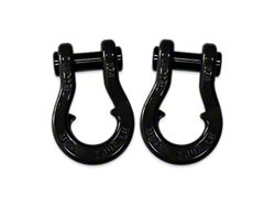 Moose Knuckle Offroad Jowl Split Recovery Shackle 3/4 Combo; Black Hole and Black Hole