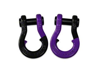Moose Knuckle Offroad Jowl Split Recovery Shackle 3/4 Combo; Black Hole and Grape Escape