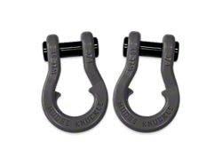 Moose Knuckle Offroad Jowl Split Recovery Shackle Combo; Gun Gray and Gun Gray
