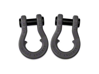 Moose Knuckle Offroad Jowl Split Recovery Shackle Combo; Gun Gray and Gun Gray