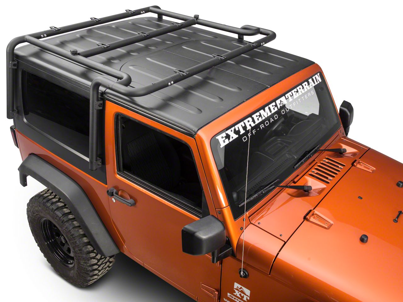 Off Camber Fabrications By Mbrp Wrangler Roof Rack System Black