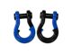 Moose Knuckle Offroad Jowl Split Recovery Shackle 3/4 Combo; Blue Balls and Black Hole