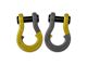 Moose Knuckle Offroad Jowl Split Recovery Shackle 3/4 Combo; Detonator Yellow and Gun Gray