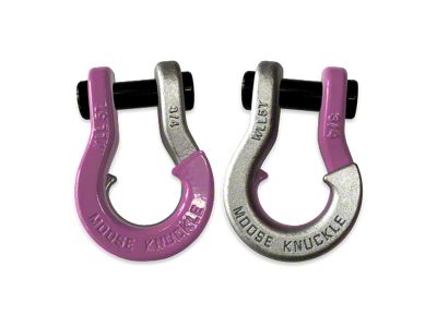 Moose Knuckle Offroad Jowl Split Recovery Shackle Combo; Pretty Pink and Nice Gal