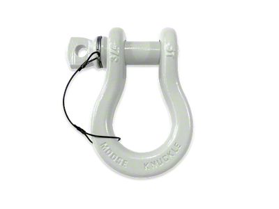 Moose Knuckle Offroad B'oh Spin Pin Recovery Shackle; Pure White