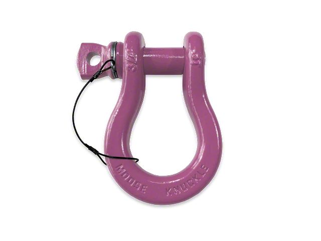Moose Knuckle Offroad B'oh Spin Pin Recovery Shackle 3/4; Pretty Pink