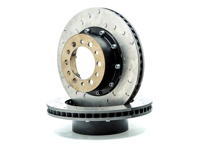 Alcon 335x22mm Slotted Rotor; Rear Driver Side (07-18 Jeep Wrangler JK w/ 6x5.5-Inch Hubs)