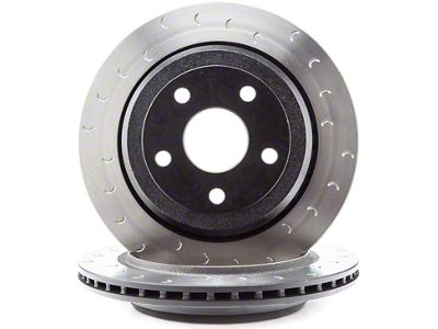 Alcon 330x22mm Slotted Rotor; Rear Driver Side (07-24 Jeep Wrangler JK & JL)