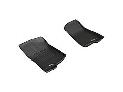 3D MAXpider KAGU Series All-Weather Custom Fit Front Floor Liners; Black (20-23 Jeep Gladiator JT)