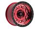 Fittipaldi Offroad FT100 Gloss Black Machined with Red Tint Wheel; 17x9 (07-18 Jeep Wrangler JK)