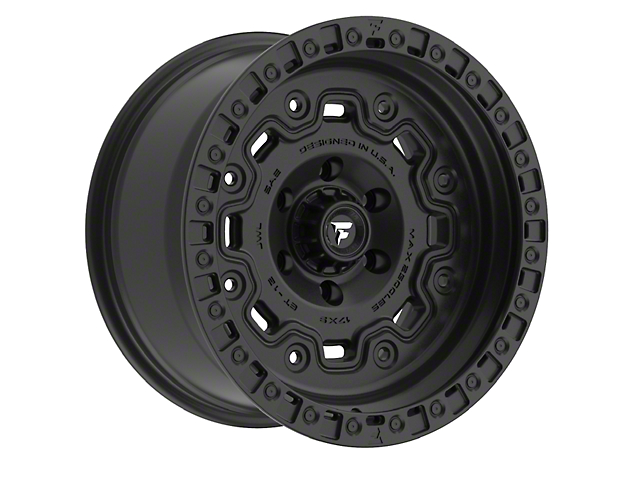 Fittipaldi Offroad FT100 Satin Black Wheel; 17x9 (07-18 Jeep Wrangler JK)